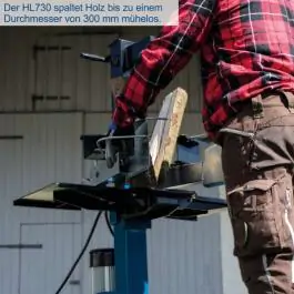 Scheppach HL730 vertikalni elektro cepač drva 230V, 3000W, 7t, hod 495 mm