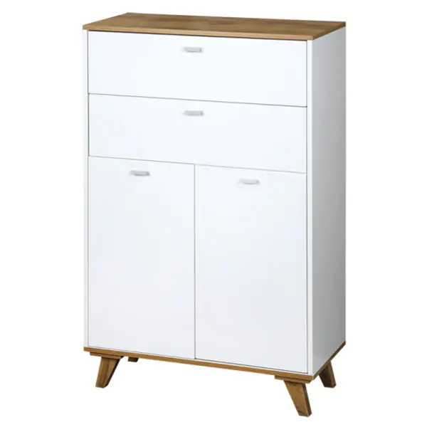 KESPER KSP15993 ORMARIĆ SA 2 LADICE I 2 VRATA 60X28X96 CM BELI LAK