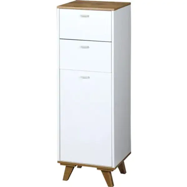Ormarić sa 2 fioke i 1 vratima 32x28x96 cm beli lak kesper KSP15992 o