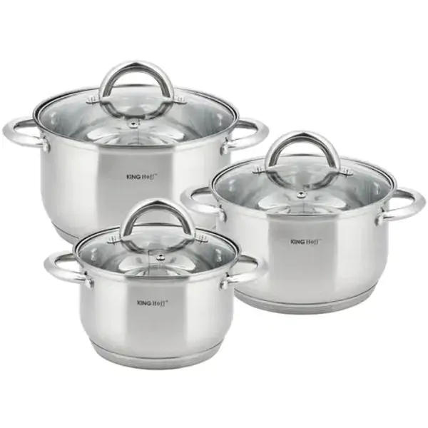 KINGHOFF KH4446 set šerpi 1/3 INOX 6 delova