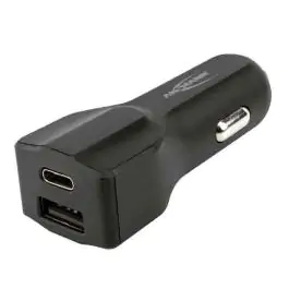 Auto USB punjač 240C  4.0A (20W) sa USB-A i USB-C – ANSMANN