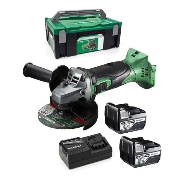 Hikoki G18DSL2-WUZ akumulatorska ugaona brusilica 18V (2x5,0Ah + punjač + kofer) Ø125 mm