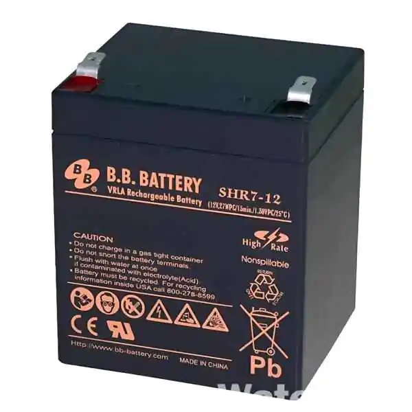 Akumulator 12V 7Ah SHR7-12 BB Battery terminal T2