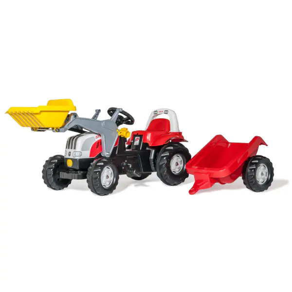 Traktor za decu Steyr Rollykid prikolica utovarivač