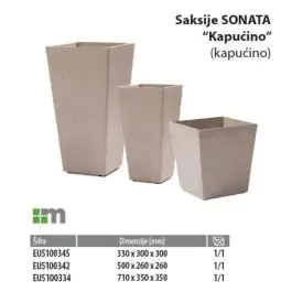 Saksija "SONATA" (Kapućino)
