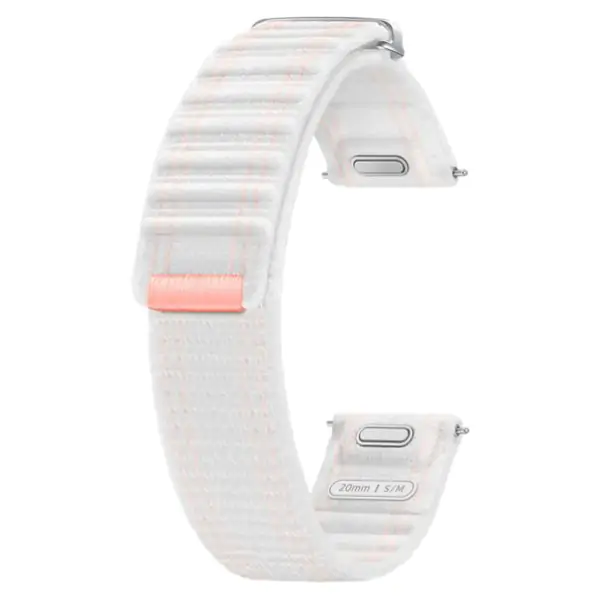 Samsung platneni kais za Galaxy Watch 7, roze bela (S/M)
