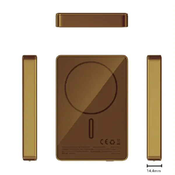 APOLLON power bank bezični 15W 10000 mAh alu zlatni