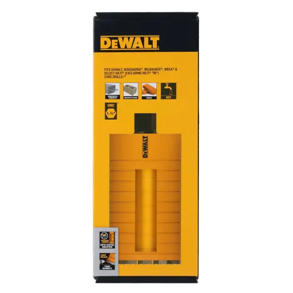 DeWalt DCDW106 dijamantska kruna za mokro bušenje, 122 mm