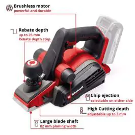 Einhell PROFESSIONAL TP-PL 18/3 Li BL akumulatorska hoblerica (bez baterije i punjača)