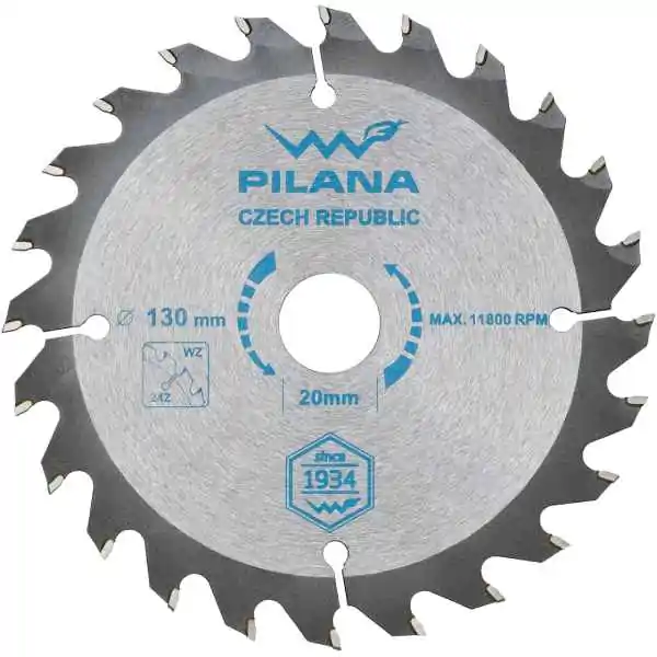 PILANA kružna testera za drvo za brusilicu, Vidia 125 x 22.23 mm, 40 zuba