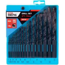 WESTBERG set burgija HSS DIN 338 (1–13 mm, 19 delova)