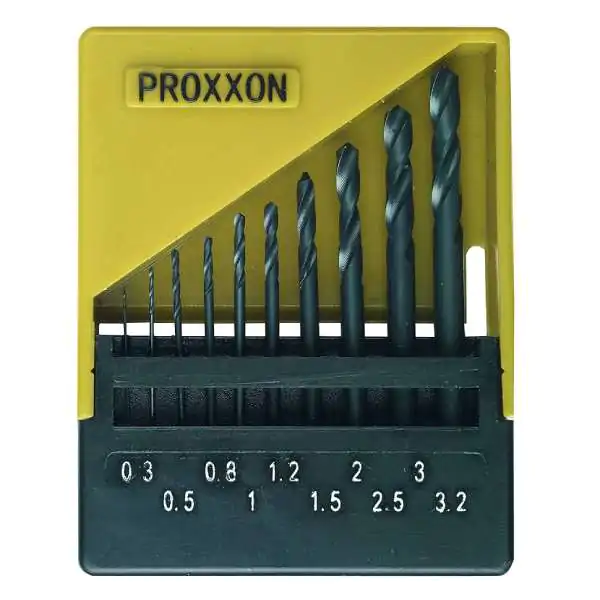 Proxxon 10-delni set HSS burgija 0,3–3,2 mm