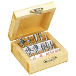 Proxxon 10-delni set HSS glodala