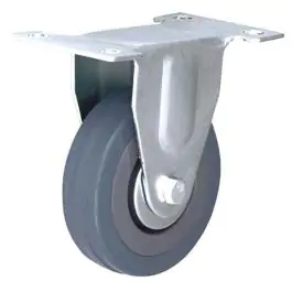 Rezervni Točak gumeni sivi fiksni 125mm