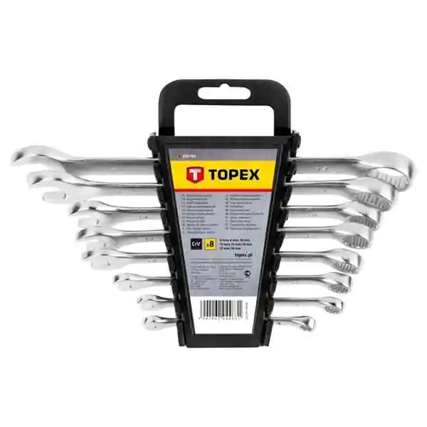 Set okasto-viljuškastih ključeva Premium 6-19mm – TOPEX