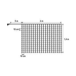 Svetleći niz sa 294 toplo bele LED diode KIN294DWW Home