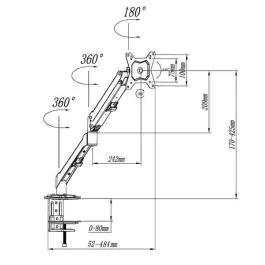 Stoni nosač za monitor 13" do 32" Prosto