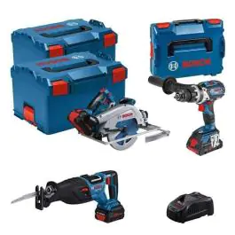 Set akumulatorskih alata Bosch 18V, bušilica, kružna testera, univerzalna testera (0615990N38)