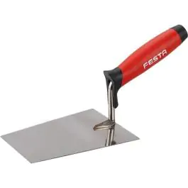 FESTA kockasta mistrija od inoxa sa gumenom drškom 160 x 115 mm