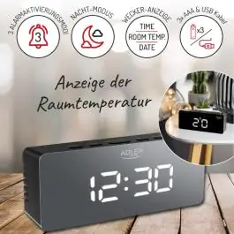 ADLER AD1189B BUDILNIK USB 14.8X5.5X8.2 CM CRNI