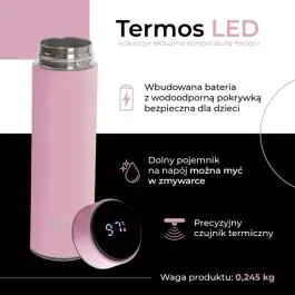 ADLER AD4506P TERMOS BOCA SA LED EKRANOM ROZA 473ML