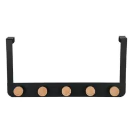 ESTIA ES02-18283 ČIVILUK ZA VRATA SA 5 KUKICA METAL DRVO CRNI