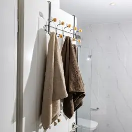 ESTIA ES02-18306 ČIVILUK ZA VRATA SA 8 KUKICA METAL CRNI