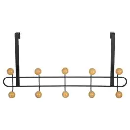 ESTIA ES02-18313 ČIVILUK ZA VRATA SA 10 KUKICA METAL CRNI