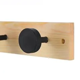 ESTIA ES02-18337 ČIVILUK SA 4 KUKICE DRVO CRNI