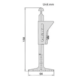 INSIZE Merilo za zavarene spojeve cevi (smicometar) 4839-1