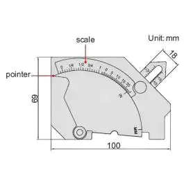 INSIZE Merilo za zavarene spojeve 4835-1