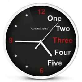 esperanza  EHC014W zidni sat prauge beli