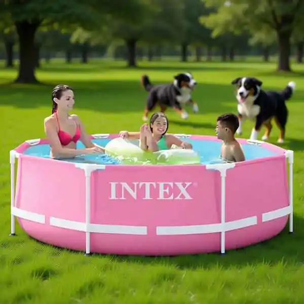 Bazen Intex Roze Metal Frame bazen 244x76 cm