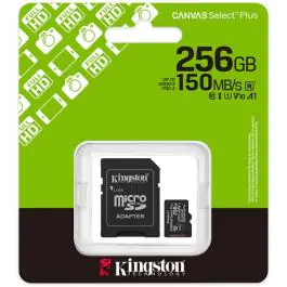 SD mem.kart.256GB Kingston Canvas SelectPlus gen 3