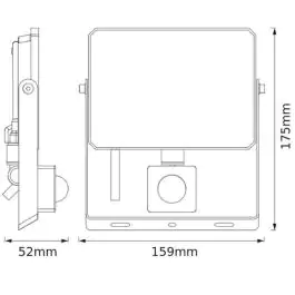 OSRAM FL reflektor LUX senzor 30W 4000K IP65 crni