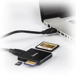 USB 3.0 Multi-Card Reader, SD/microSD/CF, black