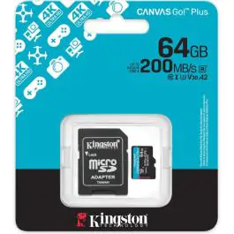 Kingston CanvasGo!Plus microSD kartica 64GB +adapt er