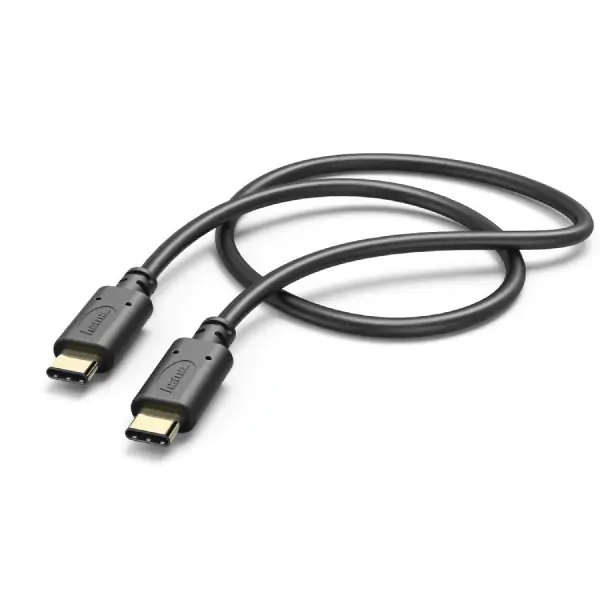Charging/Data kabl, USB Type-C-USB Type-C, 1m crni