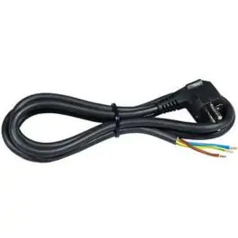Priključni kabl 16 A 250 V 3500 W, crni, 3m H05VV-F 3G2,5