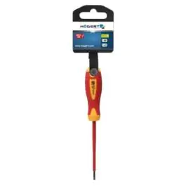 Izolovani ravni šrafciger 2,5 x 75 mm, 1000 V, S2 čelik HT1S902  Hogert