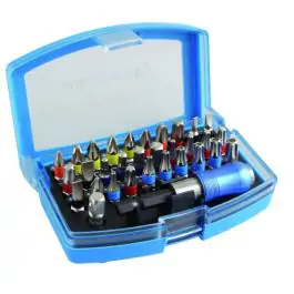 32-delni set bitova za odvijač od S2 čelika HT1S400 Hogert