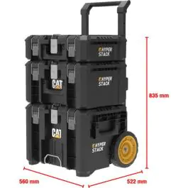 CAT kofer za alat DA41005 &ndash; 3-nivo sistem na kolicima
