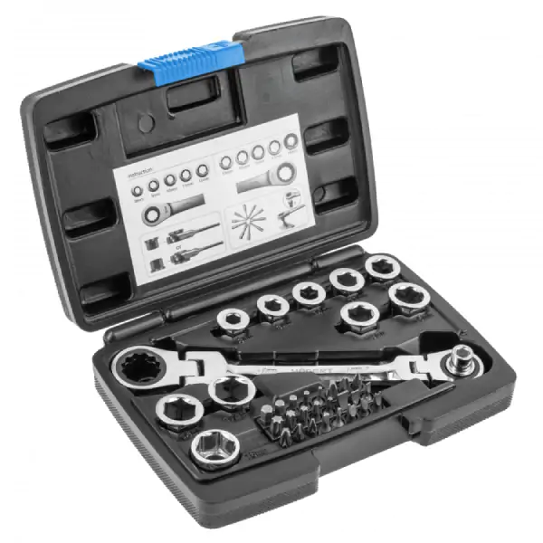 Gedore sa zglobom i nasadnim ključevima HT1R491 Hogert