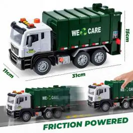 Igračka kamion za smeće sa kantama ‎31.3 x 16.7 x 13.2 cm