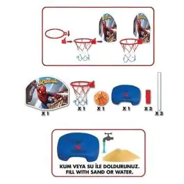 Igračka koš sa postoljem 75-155cm za decu Spiderman