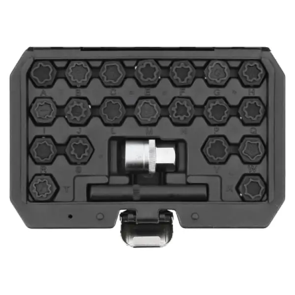 YATO set čaura za odvijanje sigurnosnih matica 22 YT06304