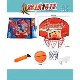 Sobni košarkaški set – komplet sa tablom, loptom, mrežom i pumpom