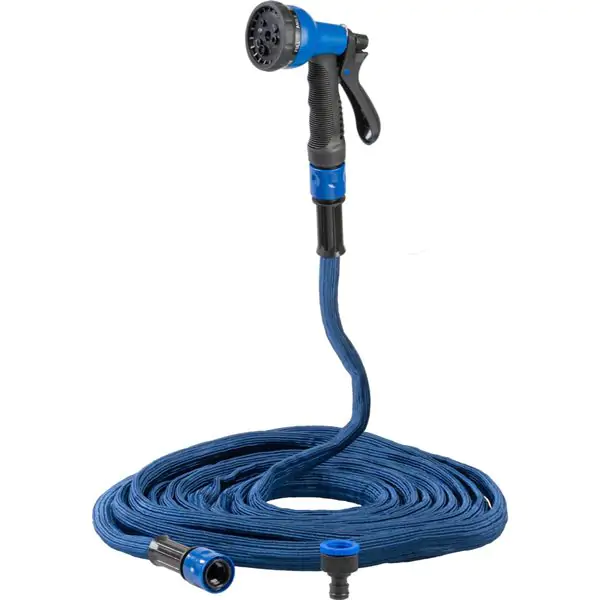 Strend Pro Garden Flexi rastegljivo baštensko crevo sa pištoljem 7,3–15 m, 1/2