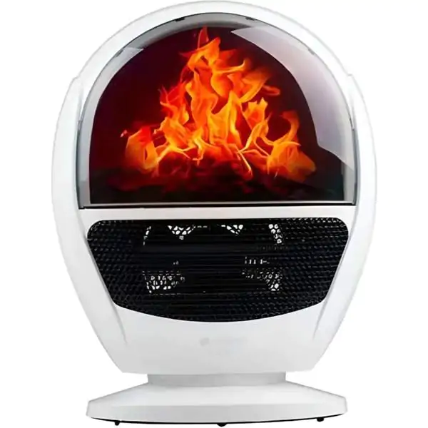 RAF R.1600 mini keramička grejalica sa efektom kamina, bela, 1500 W - proizvod na akciji