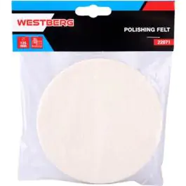 Filc disk za poliranje sa čičak prihvatom 125 mm, WESTBERG